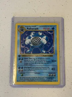 1ST EDITION Poliwrath Holo Foil Rare Base Set 13/102 1999 Pokemon TCG Card - Image 1