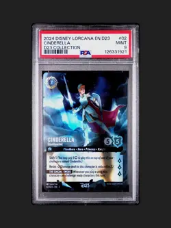 2024 DISNEY LORCANA EN D23-D23 EXPO PROMO #02 CINDERELLA - STOUTHEARTED PSA 9 - Image 1