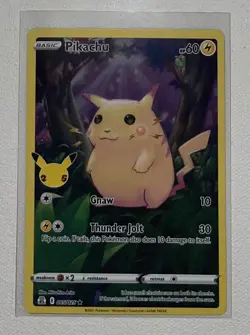 Pokemon Celebrations 25th Anniversary All 5 Holo Set Pikachu Card Lot Pack Fresh - Image 2