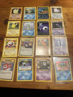 Pokemon 16 Card Lot 1st Edition Pikachu Reverse Holo, Shadowless - Image 1