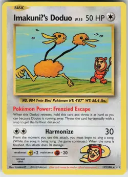 ImakuniU's Doduo Secret Rare XY - Evolutions 112/108 Pokemon - Image 1
