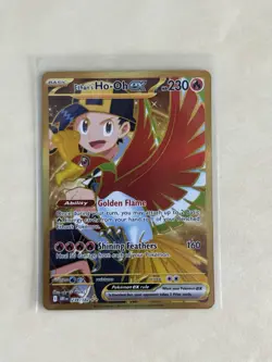 Pokemon TCG Ethans Ho-Oh EX Gold #239 Destined Rivals Card Hyper Rare - Image 1