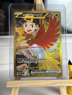 Pokemon TCG - Destined Rivals - Ethans Ho-oh EX Hyper Rare Gold Card 239/182 - Image 1