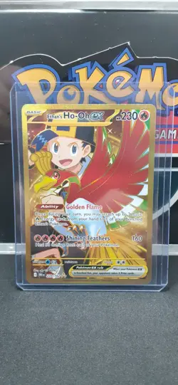 Pokemon TCG - Destined Rivals - Ethans Ho-oh EX Hyper Rare Gold Card 239/182 - Image 1