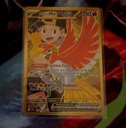 Pokemon TCG - Destined Rivals - Ethans Ho-oh EX Hyper Rare Gold Card 239/182 - Image 1