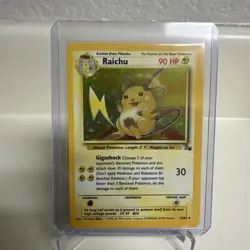 Raichu -14/62 - Pokemon Fossil Unlimited Holo Rare WOTC Vintage NM - Image 1