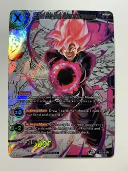 Dragon Ball Super SS Rose Goku Black Unison of Extermination Foil Card Game - Image 1