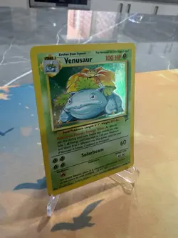 Venusaur Base Set 2 18/130 Holo Unlimited Holo Rare Pokemon TCG Card DMG - Image 3