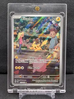 2023 Pokemon SV 151 Mew En Pikachu Illustration Rare Full Art 173/165 NM - Image 1