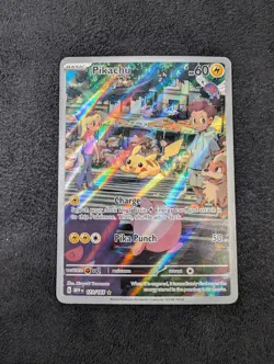 2023 Pokemon SV 151 Mew En Pikachu Illustration Rare Full Art 173/165 NM - Image 2