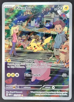 2023 Pokemon SV 151 - MEW EN Pikachu #173/165 Illustration Rare BK3 - Image 1