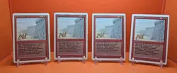 🔴🔴🔴 (4) 1994 MAGIC The Gathering WALL OF STONE REVISED 3RD EDITION PLAYED🔴🔴 - Image 1