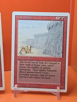 🔴🔴🔴 (4) 1994 MAGIC The Gathering WALL OF STONE REVISED 3RD EDITION PLAYED🔴🔴 - Image 5