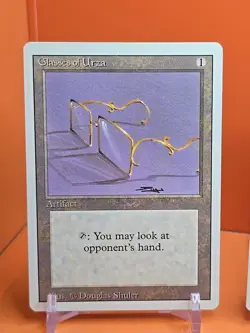 🟤🟤🟤 (4) 1994 Magic The Gathering GLASSES OF URZA REVISED 3RD EDITION PLAYED - Image 2