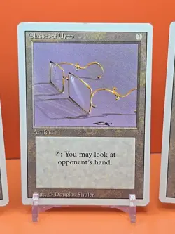 🟤🟤🟤 (4) 1994 Magic The Gathering GLASSES OF URZA REVISED 3RD EDITION PLAYED - Image 4