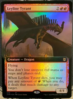 mtg magic leyline tyrant EXTENDED BORDERLESS FOIL ENGLISH tyran des lignes ley - Image 1