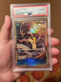 2023 One Piece Kaido OP05-118 SEC Awakening New Era PSA 10 Gem Mint - Image 1