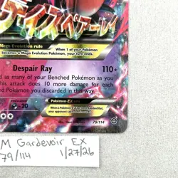 M Gardevoir EX 79/114 XY-Steam Siege Full Art Holo Pokemon TCG NM - Image 2
