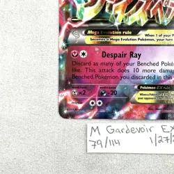M Gardevoir EX 79/114 XY-Steam Siege Full Art Holo Pokemon TCG NM - Image 3