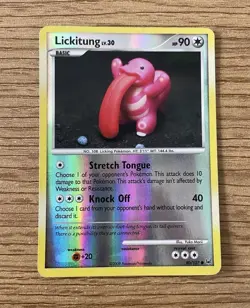 Lickitung 80/127 Reverse Holo | Platinum | Lightly Played (exc.) | Pokemon TCG - Image 1