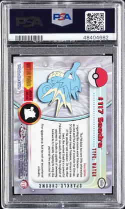 2000 TOPPS CHROME POKEMON T.V. SPARKLE #117 SEADRA PSA 10 - Image 2