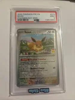 Pokemon TCG Eevee 074/131 Prismatic Evolutions Pokemon Day 2025 Promo - PSA 9 - Image 2