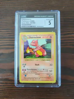 CGC 5 ⭐Charmeleon shadowless⭐ 1999 Base Set 24/102 Pokemon Card psa - Image 1