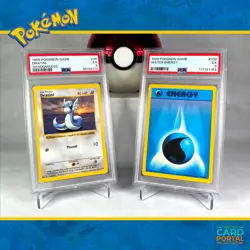Dratini (Shadowless) & Water Energy - Pokemon TCG - 1999 Base Set - PSA 5 - Image 1