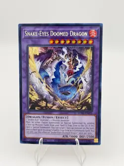 (1) Yu-Gi-Oh! TCG Snake-Eyes Doomed Dragon SUDA-EN035 Secret Rare - Image 2