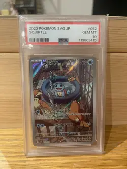 2023 Japanese Pokemon SVG Special Deck Set Squirtle Card 052/049 PSA 10 - Image 1