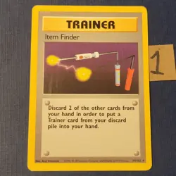 Pokemon Item Finder 74/102 Base Set Regular Light/Mod Played *FREE SHIPPING* - Image 1