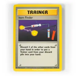 Pokemon - Item Finder - Non Holo - 74/102 - Base Set - Rare Trainer Card - Image 1