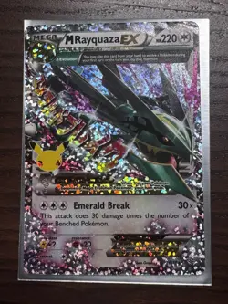 Pokemon TCG M Rayquaza EX Celebrations Classic Collection Holo Ultra Card 76/108 - Image 1