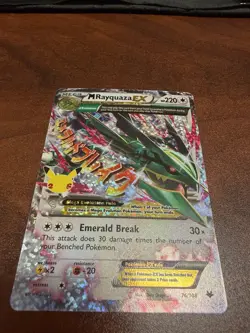 Pokemon TCG M Rayquaza EX Celebrations Classic Collection Holo Ultra Card 76/108 - Image 2