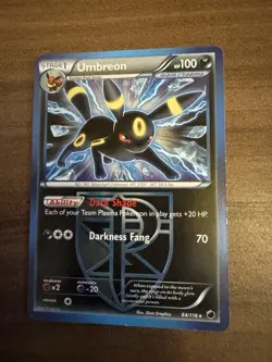 Umbreon 64/116 Plasma Freeze Non Holo Rare Card Pokemon TCG LP - Image 1