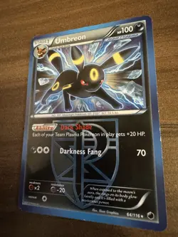 Umbreon 64/116 Plasma Freeze Non Holo Rare Card Pokemon TCG LP - Image 2