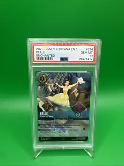 Disney Lorcana PSA 10 GEM MINT Belle Strange but Special Enchanted First Chapter - Image 1