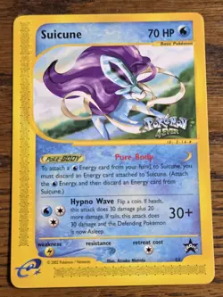 Pokemon Wotc Black Star Promo # 53 Suicune,,Not Played,, - Image 1