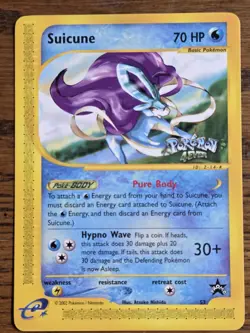 Pokemon Wotc Black Star Promo # 53 Suicune,,Not Played,, - Image 1