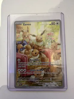 Eevee 188/167 SV Twilight Masquerade Illustration Rare IR Holo Pokemon Card - Image 1