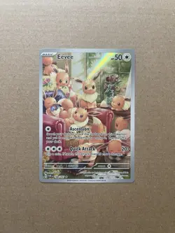 Eevee 188/167 Illustration Rare Holo SV Twilight Masquerade Pokemon Card MINT - Image 1