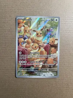 Eevee 188/167 Illustration Rare Holo SV Twilight Masquerade Pokemon Card MINT - Image 1