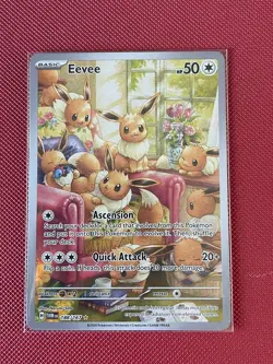 Eevee 188/167 SV Twilight Masquerade Illustration Rare IR Holo Pokemon Card - Image 1