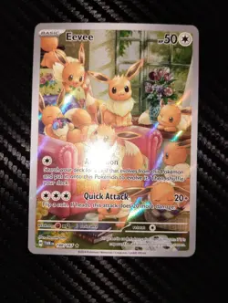 Eevee 188/167 SV Twilight Masquerade Illustration Rare IR Holo Pokemon Card - Image 1