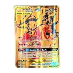 Reshiram & Charizard GX SM247 Pokemon 2021 TCG Black Star Promo Holo Card NM - Image 1