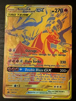 Reshiram & Charizard GX SM247 Black Star Promo Pokemon TCG Holo NM - Image 1