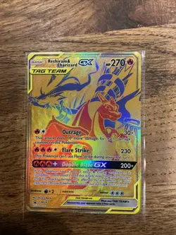 Reshiram & Charizard GX SM247 Black Star Promo Pokemon TCG Holo NM+ - Image 1