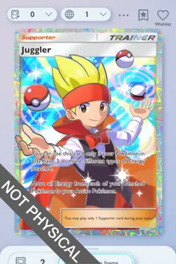 Pokemon TCG Pocket - Juggler Full Art 2⭐, Fantastical Parade, English - Image 1