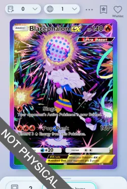 Pokemon TCG Pocket - Blacephalon Rainbow Rare 2⭐, Fantastical Parade, English - Image 1