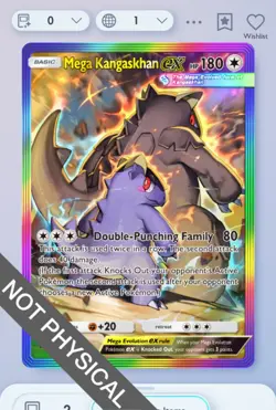 Pokemon TCG Pocket - Mega Kangaskhan Rainbow Rare 2⭐ Fantastical Parade, English - Image 1